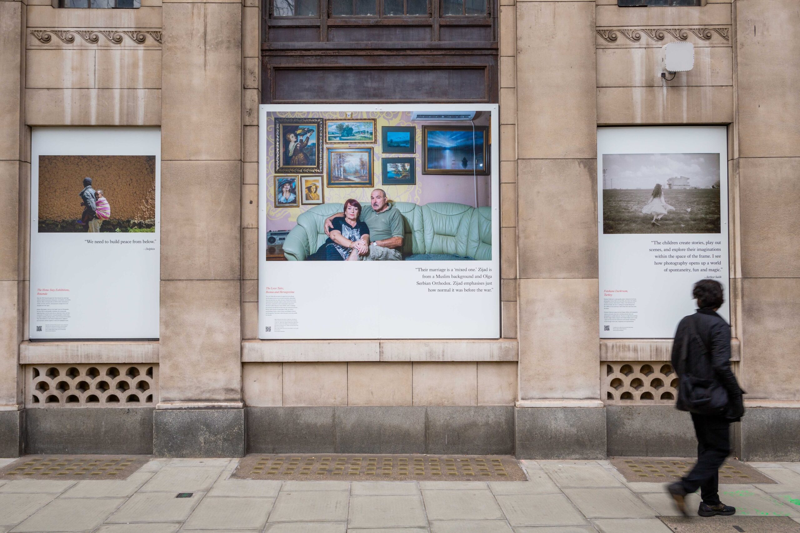 Imaging Peace, an outdoor exhibition on the Strand, photo by Jack Latimer-15